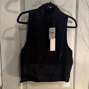Cinq à Sept Black Sleeveless Blouse